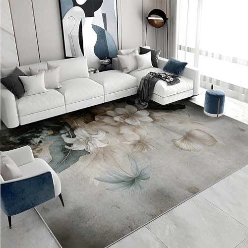 buyluhn Waschbarer Kurzflor-Teppich 100x200, Geometrie Teppich Kinderzimmer, Abstrakt Dünn Saugfähig Für Wohnzimmer Schlafzimmer Jugendzimmer Jungen Mädchen Oder Als Bettvorleger T-315 von buyluhn