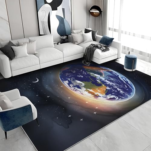 buyluhn Waschbarer Kurzflor-Teppich 100x200 - Erde Dunkelblau Teppiche - Weltraum Dünn Saugfähig Carpet Für Wohnzimmer Schlafzimmer Jugendzimmer Jungen Mädchen Oder Als Bettvorleger a&558 buyluhn Waschbarer Kurzflor-Teppich 100x200 - Erde Dunkelblau Teppiche - Weltraum Dünn Saugfähig Carpet Für Wohnzimmer Schlafzimmer Jugendzimmer Jungen Mädchen Oder Als Bettvorleger a&558 von buyluhn