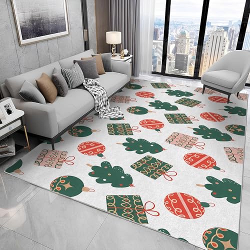 buyluhn Waschbarer Kurzflor-Teppich 140x200, Teppich, Weihnachtsbaum Dünn Saugfähig Für Wohnzimmer Schlafzimmer Jugendzimmer Jungen Mädchen Oder Als Bettvorleger N62 buyluhn Waschbarer Kurzflor-Teppich 140x200, Teppich, Weihnachtsbaum Dünn Saugfähig Für Wohnzimmer Schlafzimmer Jugendzimmer Jungen Mädchen Oder Als Bettvorleger N62 von buyluhn