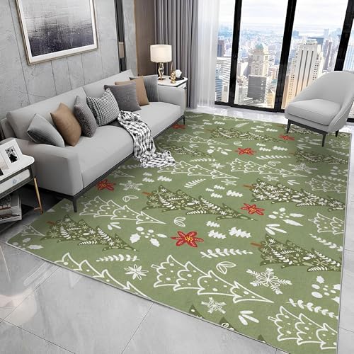 buyluhn Waschbarer Kurzflor-Teppich 140x200, Weihnachtsbaum Teppich, Abstrakt Grün Dünn Saugfähig Für Wohnzimmer Schlafzimmer Jugendzimmer Jungen Mädchen Oder Als Bettvorleger N26 buyluhn Waschbarer Kurzflor-Teppich 140x200, Weihnachtsbaum Teppich, Abstrakt Grün Dünn Saugfähig Für Wohnzimmer Schlafzimmer Jugendzimmer Jungen Mädchen Oder Als Bettvorleger N26 von buyluhn