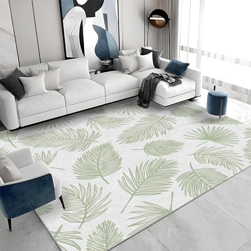 buyluhn Waschbarer Kurzflor-Teppich 140x200 - Blätter Grün Teppiche - 3D-Modern Dünn Saugfähig Carpet Für Wohnzimmer Schlafzimmer Jugendzimmer Jungen Mädchen Oder Als Bettvorleger A&882 buyluhn Waschbarer Kurzflor-Teppich 140x200 - Blätter Grün Teppiche - 3D-Modern Dünn Saugfähig Carpet Für Wohnzimmer Schlafzimmer Jugendzimmer Jungen Mädchen Oder Als Bettvorleger A&882 von buyluhn