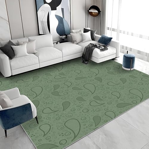 buyluhn Waschbarer Kurzflor-Teppich 140x200 - Paisley Grün Teppiche - Traditionelle Stämme Dünn Saugfähig Carpet Für Wohnzimmer Schlafzimmer Jugendzimmer Jungen Mädchen Oder Als Bettvorleger A&901 buyluhn Waschbarer Kurzflor-Teppich 140x200 - Paisley Grün Teppiche - Traditionelle Stämme Dünn Saugfähig Carpet Für Wohnzimmer Schlafzimmer Jugendzimmer Jungen Mädchen Oder Als Bettvorleger A&901 von buyluhn