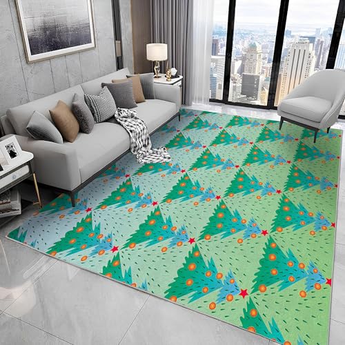 buyluhn Waschbarer Kurzflor-Teppich 160x200, Weihnachtsbaum Teppich, Grünzeug Dünn Saugfähig Für Wohnzimmer Schlafzimmer Jugendzimmer Jungen Mädchen Oder Als Bettvorleger N81 buyluhn Waschbarer Kurzflor-Teppich 160x200, Weihnachtsbaum Teppich, Grünzeug Dünn Saugfähig Für Wohnzimmer Schlafzimmer Jugendzimmer Jungen Mädchen Oder Als Bettvorleger N81 von buyluhn