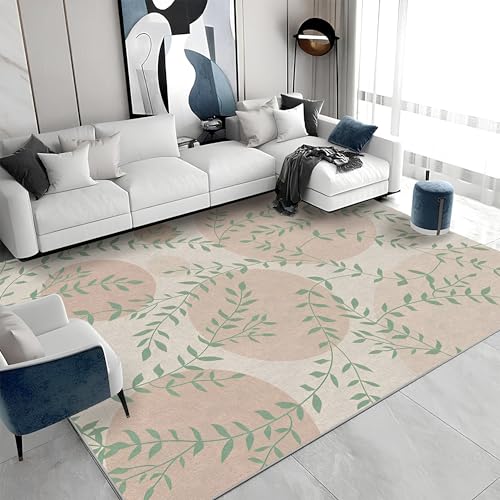 buyluhn Waschbarer Kurzflor-Teppich 160x200 - Blätter Rosa Grün Teppiche - Abstrakt Dünn Saugfähig Carpet Für Wohnzimmer Schlafzimmer Jugendzimmer Jungen Mädchen Oder Als Bettvorleger S&826 buyluhn Waschbarer Kurzflor-Teppich 160x200 - Blätter Rosa Grün Teppiche - Abstrakt Dünn Saugfähig Carpet Für Wohnzimmer Schlafzimmer Jugendzimmer Jungen Mädchen Oder Als Bettvorleger S&826 von buyluhn