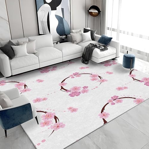 buyluhn Waschbarer Kurzflor-Teppich 160x200 - Blumenkranz Rosa Teppiche - Blumenkranz Dünn Saugfähig Carpet Für Wohnzimmer Schlafzimmer Jugendzimmer Jungen Mädchen Oder Als Bettvorleger S&1776 buyluhn Waschbarer Kurzflor-Teppich 160x200 - Blumenkranz Rosa Teppiche - Blumenkranz Dünn Saugfähig Carpet Für Wohnzimmer Schlafzimmer Jugendzimmer Jungen Mädchen Oder Als Bettvorleger S&1776 von buyluhn