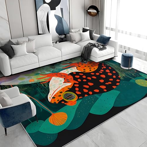 buyluhn Waschbarer Kurzflor-Teppich 160x200 - Frösche Grün Teppiche - Cartoon Dünn Saugfähig Carpet Für Wohnzimmer Schlafzimmer Jugendzimmer Jungen Mädchen Oder Als Bettvorleger a&845 buyluhn Waschbarer Kurzflor-Teppich 160x200 - Frösche Grün Teppiche - Cartoon Dünn Saugfähig Carpet Für Wohnzimmer Schlafzimmer Jugendzimmer Jungen Mädchen Oder Als Bettvorleger a&845 von buyluhn