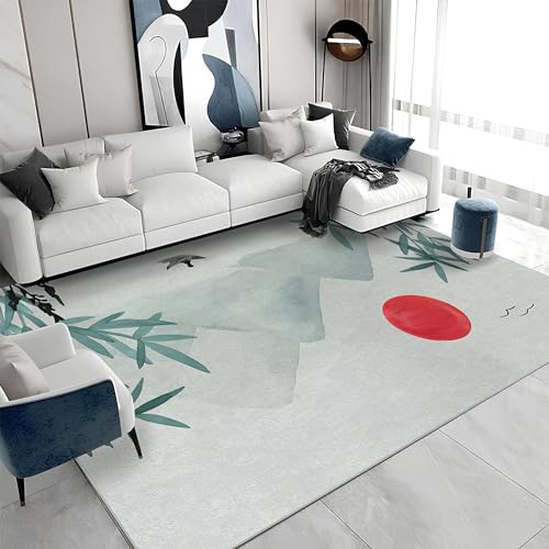 buyluhn Waschbarer Kurzflor-Teppich 160x200 - Japanisch Grün Teppiche - Abstrakt Dünn Saugfähig Carpet Für Wohnzimmer Schlafzimmer Jugendzimmer Jungen Mädchen Oder Als Bettvorleger S&1073 buyluhn Waschbarer Kurzflor-Teppich 160x200 - Japanisch Grün Teppiche - Abstrakt Dünn Saugfähig Carpet Für Wohnzimmer Schlafzimmer Jugendzimmer Jungen Mädchen Oder Als Bettvorleger S&1073 von buyluhn