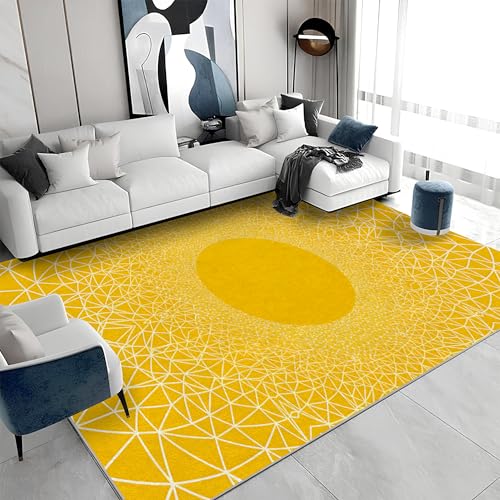 buyluhn Waschbarer Kurzflor-Teppich 200x250 - Mond Gelb Teppiche - Abstrakt Dünn Saugfähig Vielseitig Carpet für Wohnzimmer Schlafzimmer Oder Als Bettvorlege a&245 buyluhn Waschbarer Kurzflor-Teppich 200x250 - Mond Gelb Teppiche - Abstrakt Dünn Saugfähig Vielseitig Carpet für Wohnzimmer Schlafzimmer Oder Als Bettvorlege a&245 von buyluhn