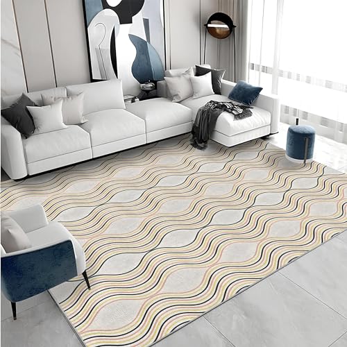 buyluhn Waschbarer Kurzflor-Teppich 60x180 - Streifen Weiß Gelb Teppiche - Abstrakt Dünn Saugfähig Carpet Für Wohnzimmer Schlafzimmer Jugendzimmer Oder Als Bettvorleger G&858 buyluhn Waschbarer Kurzflor-Teppich 60x180 - Streifen Weiß Gelb Teppiche - Abstrakt Dünn Saugfähig Carpet Für Wohnzimmer Schlafzimmer Jugendzimmer Oder Als Bettvorleger G&858 von buyluhn