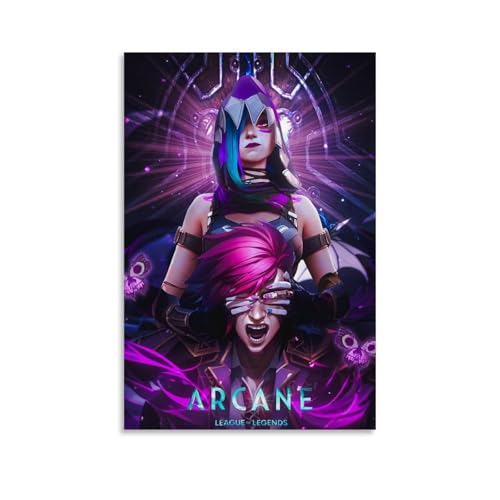 buzaiua Arcane Poster Anime Comics Tv Series Vintage Cover Für Zimmer, Ästhetische Leinwand-Wandkunst, Schlafzimmer-Dekor Posters 12x18inch(30x45cm) von buzaiua