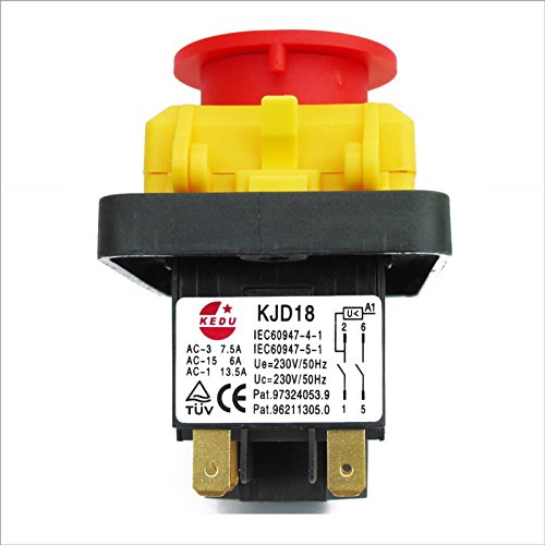 BUZE Original Kedu KJD18 230 Volt Hauptschalter 1 phasig Magnetschalter Einbauschalter von buze-onlineversand