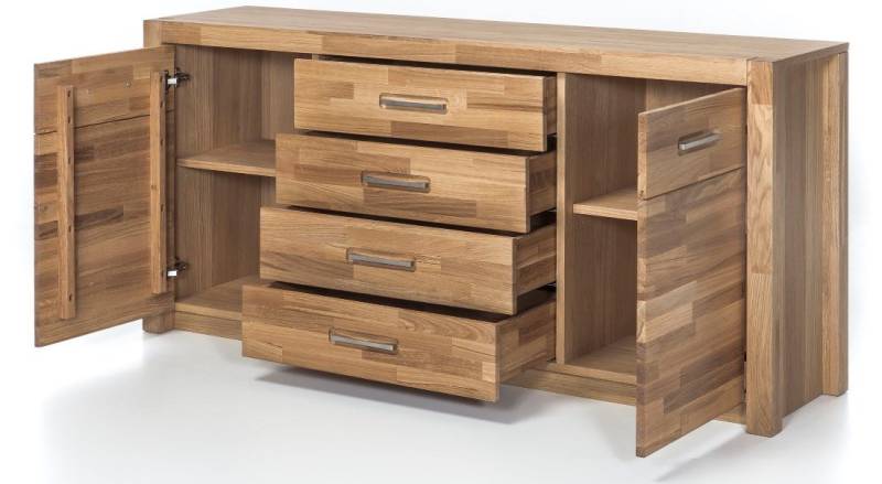 bv-vertrieb Anrichte Anrichte Sideboard Schubladenkommode Wildeiche von bv-vertrieb