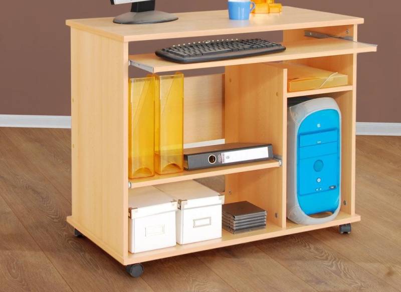 bv-vertrieb Computertisch Computertisch PC Tisch Schreibtisch auf Rollen von bv-vertrieb