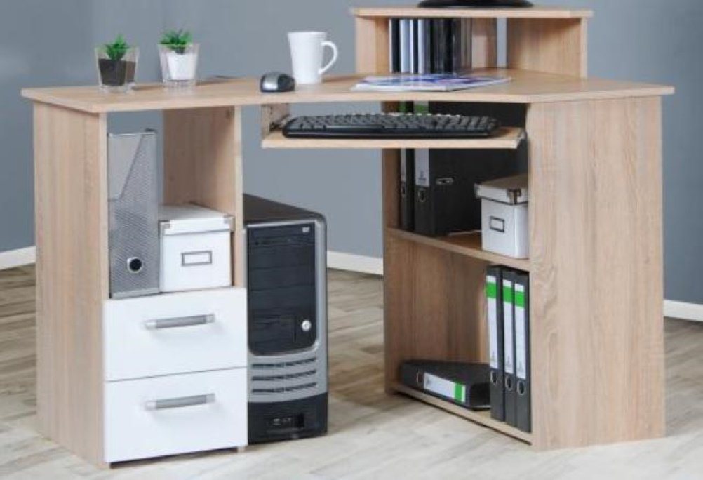 bv-vertrieb Eckschreibtisch Eck-Schreibtisch Schreibtisch Bürotisch von bv-vertrieb