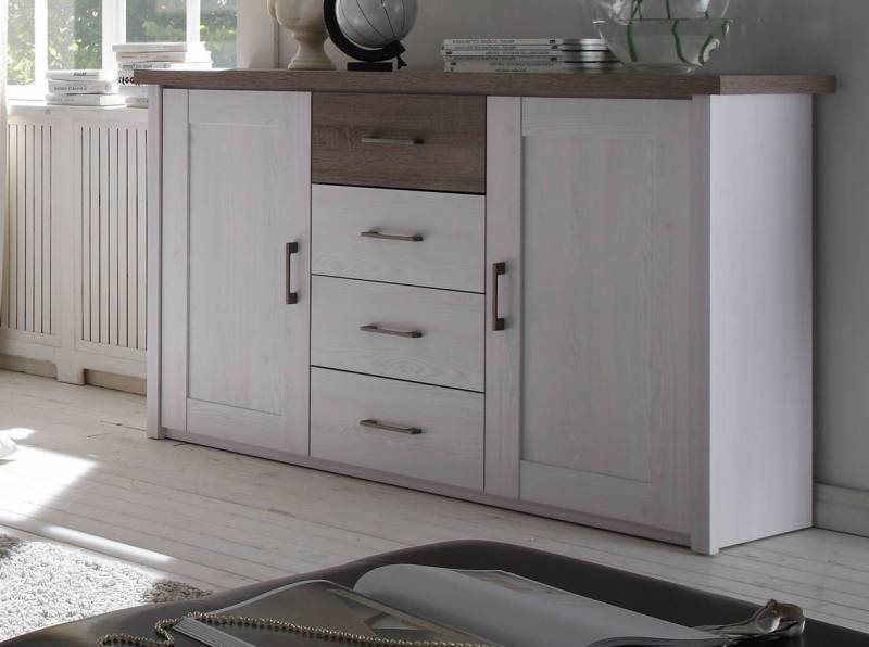 bv-vertrieb Schlafzimmer-Set Komfortbett Kleiderschrank Nachtkonsole Pinie weiss-trüffel bv-vertrieb Schlafzimmer-Set Komfortbett Kleiderschrank Nachtkonsole Pinie weiss-trüffel von bv-vertrieb