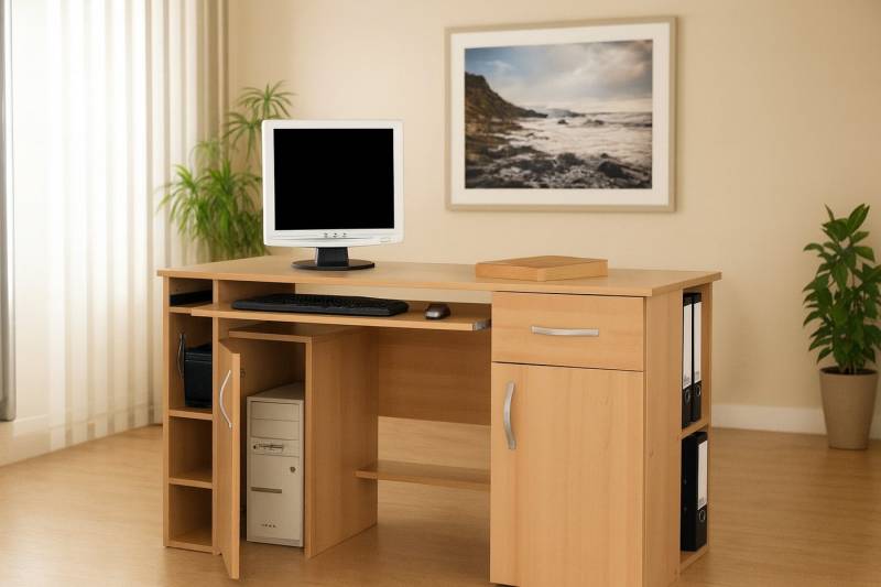 bv-vertrieb Schreibtisch Schreibtisch Computertisch Bürotisch Druckerfach Tastaturauszug bv-vertrieb Schreibtisch Schreibtisch Computertisch Bürotisch Druckerfach Tastaturauszug von bv-vertrieb