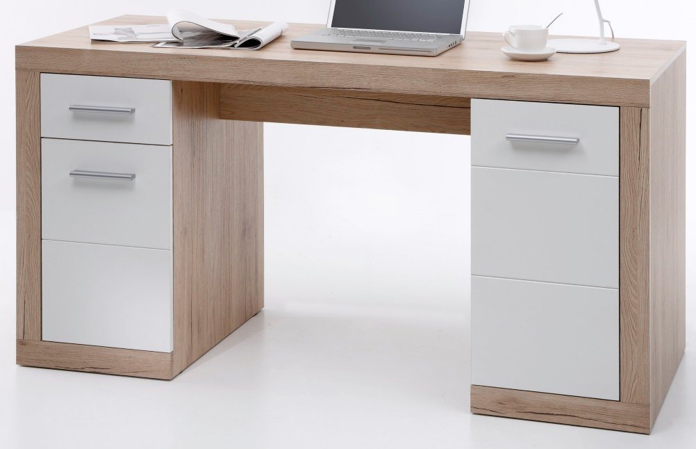 bv-vertrieb Schreibtisch Schreibtisch Computertisch Bürotisch san remo weiss - (4325) von bv-vertrieb