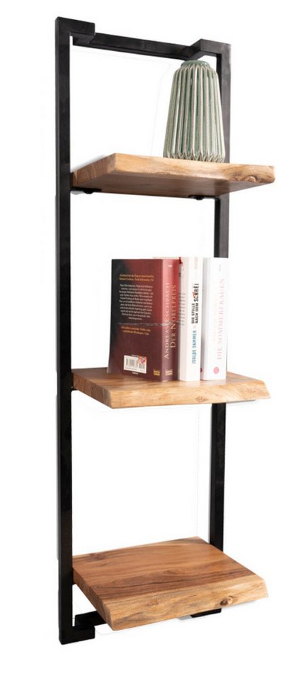 bv-vertrieb Wandregal Wandregal Regal Wandboard aus Akazie mit Metallgestell bv-vertrieb Wandregal Wandregal Regal Wandboard aus Akazie mit Metallgestell von bv-vertrieb
