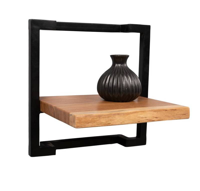 bv-vertrieb Wandregal Wandregal Regal Wandboard aus Akazie mit Metallgestell bv-vertrieb Wandregal Wandregal Regal Wandboard aus Akazie mit Metallgestell von bv-vertrieb