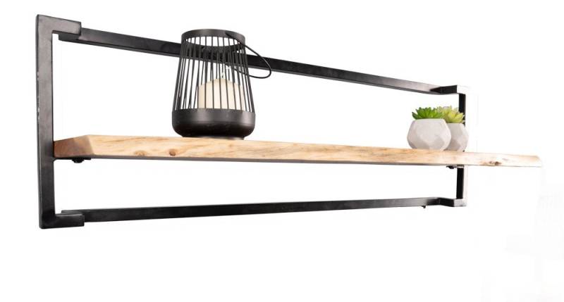 bv-vertrieb Wandregal Wandregal Regal Wandboard aus Akazie mit Metallgestell bv-vertrieb Wandregal Wandregal Regal Wandboard aus Akazie mit Metallgestell von bv-vertrieb