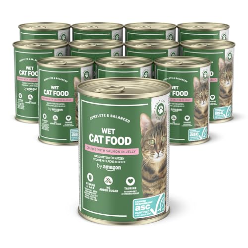 by Amazon Getreidefreies Katzennassfutter, Dose, ASC-Lachsstücke in Gelee, 12 x 405 g by Amazon Getreidefreies Katzennassfutter, Dose, ASC-Lachsstücke in Gelee, 12 x 405 g von by Amazon