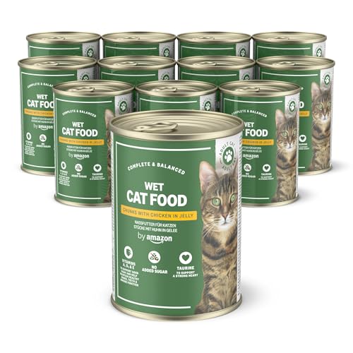 by Amazon Getreidefreies Katzennassfutter, Dose, Huhnstücke in Gelee, 12 x 405 g by Amazon Getreidefreies Katzennassfutter, Dose, Huhnstücke in Gelee, 12 x 405 g von by Amazon