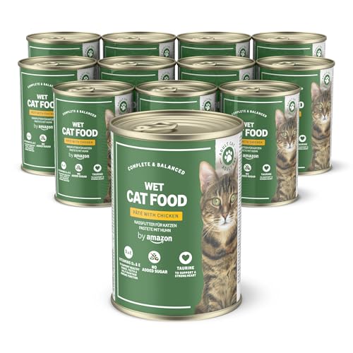 by Amazon Getreidefreies Katzennassfutter, Dose, Pastete Huhn, 12 x 400 g by Amazon Getreidefreies Katzennassfutter, Dose, Pastete Huhn, 12 x 400 g von by Amazon