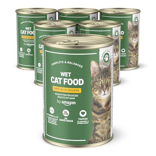 by Amazon Getreidefreies Katzennassfutter, Dose, Pastete Huhn, 6 x 400 g by Amazon Getreidefreies Katzennassfutter, Dose, Pastete Huhn, 6 x 400 g von by Amazon