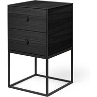 Audo - Frame Sideboard 35 (inkl. 2 Schubladen), Esche schwarz gebeizt von Audo.