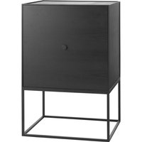 Audo - Frame Sideboard 49 (inkl. Tür & Regalboden), Esche schwarz gebeizt von Audo