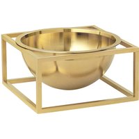 Audo - Kubus Bowl Centerpieces H 7 cm, small / gold-plated von Audo.