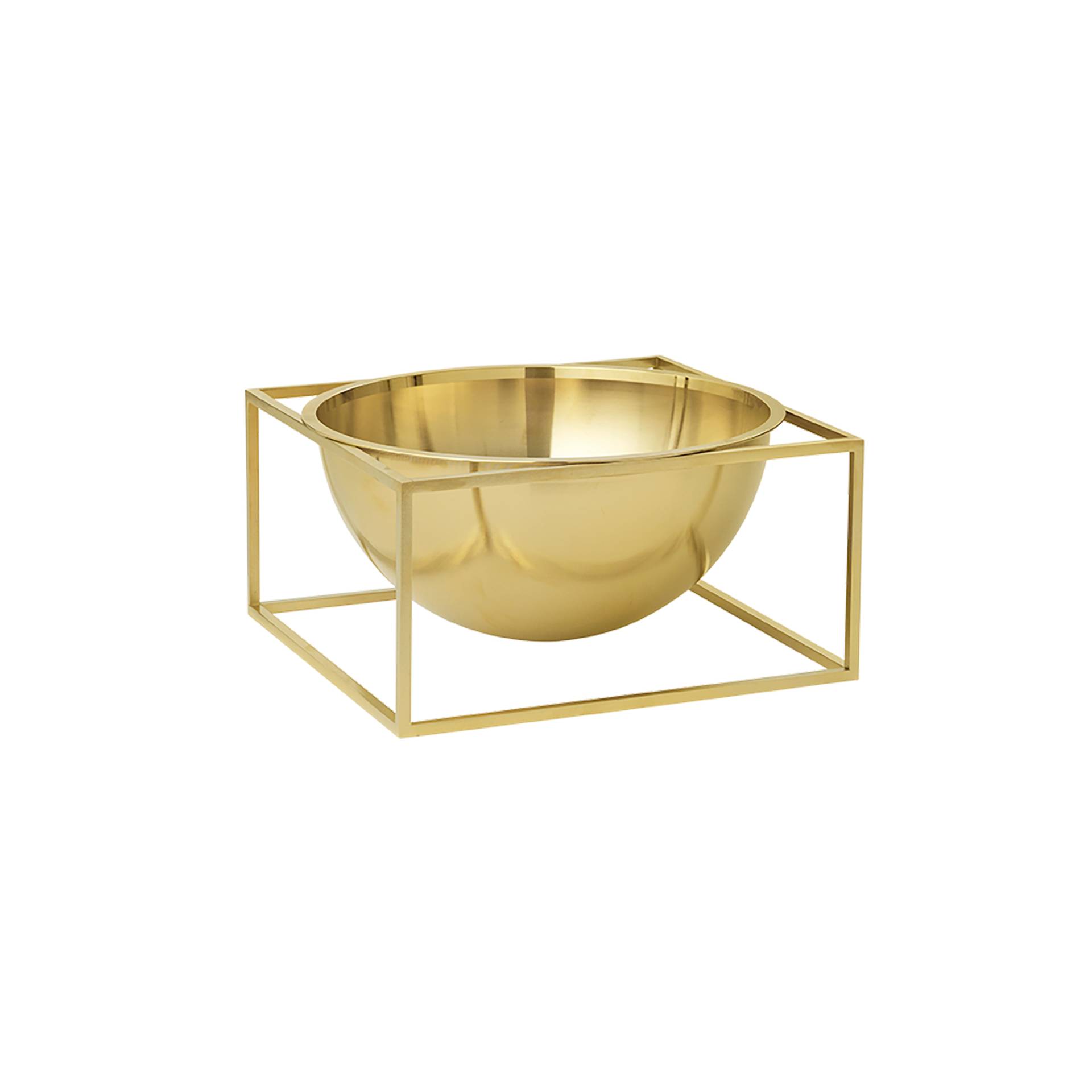 Audo - Kubus Bowl Centerpiece klein - gold/veredelt/LxBxH 14x14x7cm von Audo