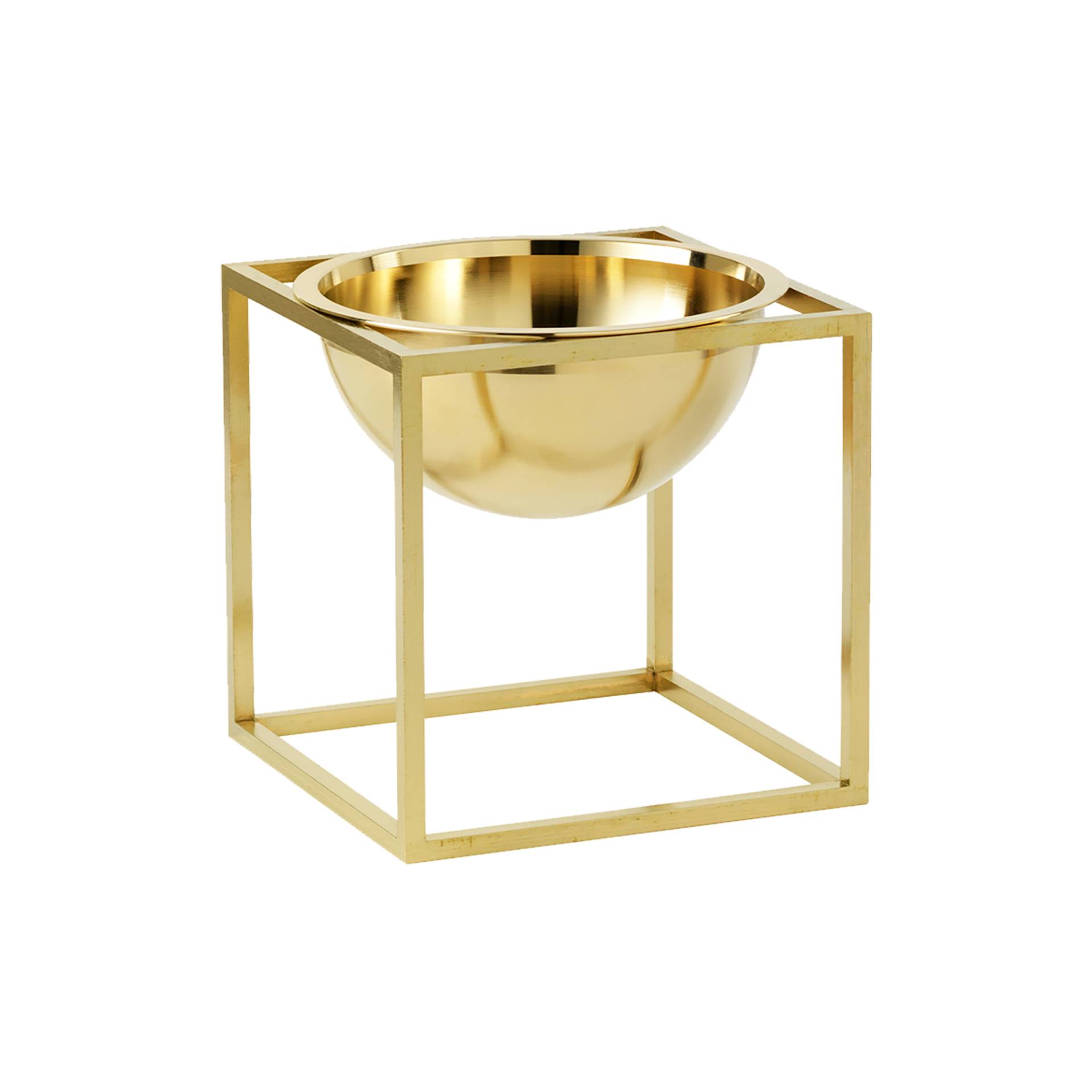 Audo - Kubus Bowl klein - gold/veredelt/LxBxH 14x14x14cm von Audo