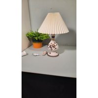 Neue Alte Lager Caramic Vase Lampe Von Hand Bemalt "70 Vintage von byHenk