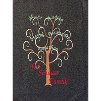 Benutzerdefinierte Bestickt Stammbaum 11 X 14 von byJulianna