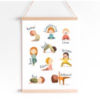 Kinder-Yoga | Poster Kinderzimmer A4 A3 A2 Bild Kinder-Yoga | Poster Kinderzimmer A4 A3 A2 Bild von byKeiki