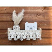 Kinderzimmer Regal "Frida" Makramee | Bilderleiste Bücherregal Wandbehang Boho Tonies Kinderzimmer Regal "Frida" Makramee | Bilderleiste Bücherregal Wandbehang Boho Tonies von byKnotenzauber