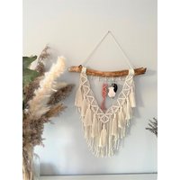 Makramee Schlüsselhalter "Marla" | Schlüsselbrett Schmuckhalter Schlüsselkasten Schlüsselboard Wandbehang Boho Flur Quasten von byKnotenzauber