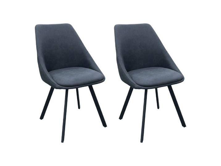 2er Set Stühle aus Vintage Mikrofaser, Sitz 360° drehbar, anthrazit 2er Set Stühle aus Vintage Mikrofaser, Sitz 360° drehbar, anthrazit von byLIVING