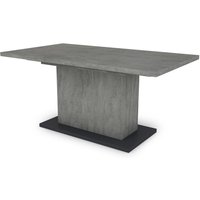 ATHEN Tisch mit Auszug, Breite 160 cm, anthrazit von byLIVING