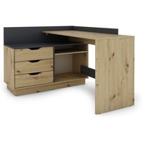 BELFAST Winkelschreibtisch BELFAST, B 129x H 83,5x T 105 cm von byLIVING