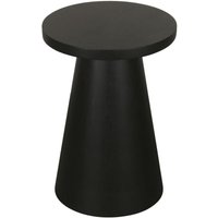 Beistelltisch CONE schwarz lackiert Akazie H/D: ca. 50x40 cm von byLIVING
