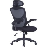 Chefsessel FLEX schwarz schwarz schwarz Webstoff Netzstoff Kunststoff von byLIVING