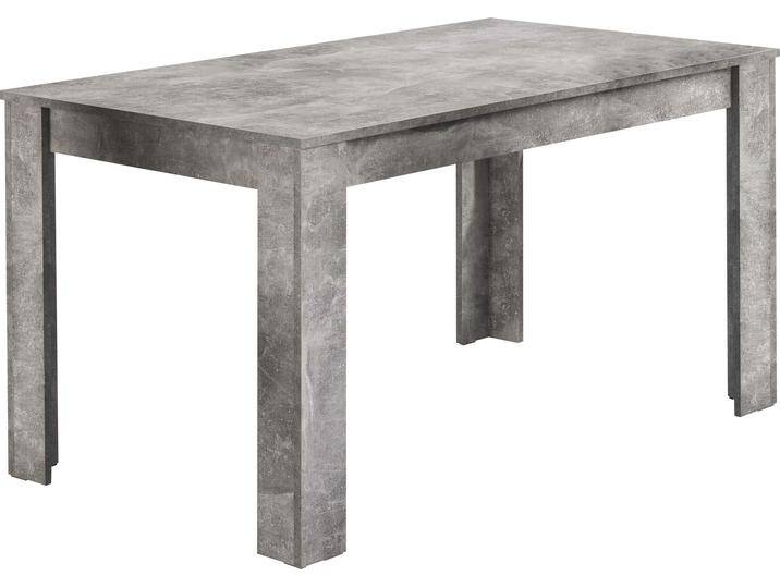 Esstisch BYLIVING Nepal , grau (betonoptik, betonoptik, betonoptik), B:140cm H:75cm T:80cm, Tische, Esstisch Rechteckiger Esstisch, Breite 80/ 90/ 120 oder 140 cm, verschiedene Ausführungen erhältlich von byLIVING