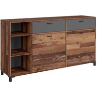 JACKSON Sideboard, Breite 160 cm, Old-Wood-Optik, anthrazit JACKSON Sideboard, Breite 160 cm, Old-Wood-Optik, anthrazit von byLIVING