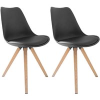 KIRA Stuhl, 2er Set, Metallgestell von byLIVING