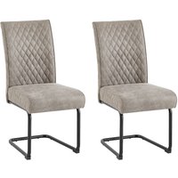 MARIA-XXL Schwinger, 2er-Set, Metall schwarz pulverbeschichtet, Vintage Mikrofaser MARIA-XXL Schwinger, 2er-Set, Metall schwarz pulverbeschichtet, Vintage Mikrofaser von byLIVING