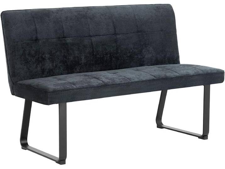 Polsterbank BYLIVING Talea , grau (dunkelgrau, schwarz), B:140cm H:92cm T:58cm, 100% Polyester, Sitzbänke, Breite 140 oder 160 cm, in verschiedenen Farben erhältlich von byLIVING