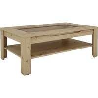 RALPH Couchtisch mit Schubkasten, Breite 110 cm, Klarglas von byLIVING