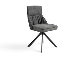 Stuhl CALIFORNIA 2er-Set anthrazit Webstoff B/H/T: ca. 50x89x56 cm von byLIVING